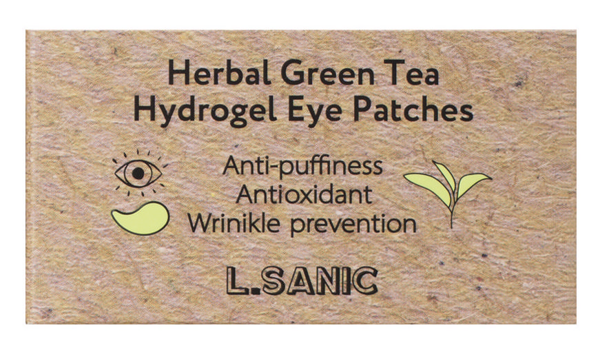 L.SANIC Патчи гидрогелевые с экстрактом зеленого чая для области вокруг глаз 60 шт, фото 6