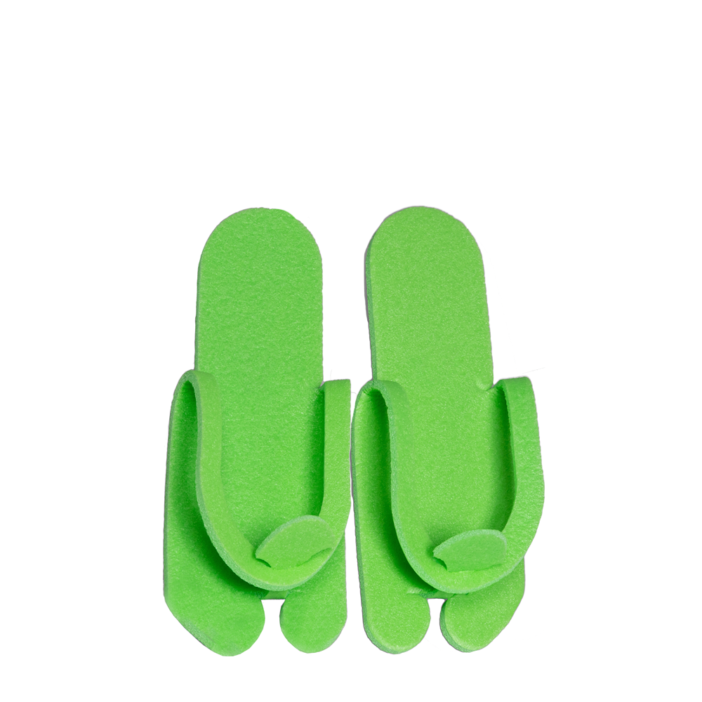 ЧИСТОВЬЕ Тапочки вьетнамки пенополиэтилен салатовый 5 мм 25 пар, фото 1