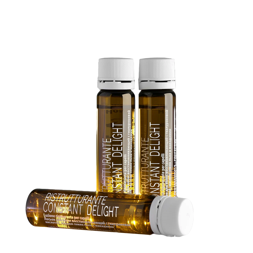 CONSTANT DELIGHT Лосьон восстанавливающий для волос с гиалуроновой кислотой, маслом семян льна и макадамии / CD 10*10 мл, фото 3