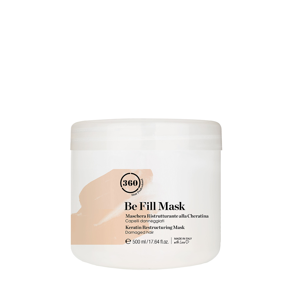 360 HAIR PROFESSIONAL Маска реструктурирующая для волос с кератином / Mask Be Fill 500 мл, фото 1