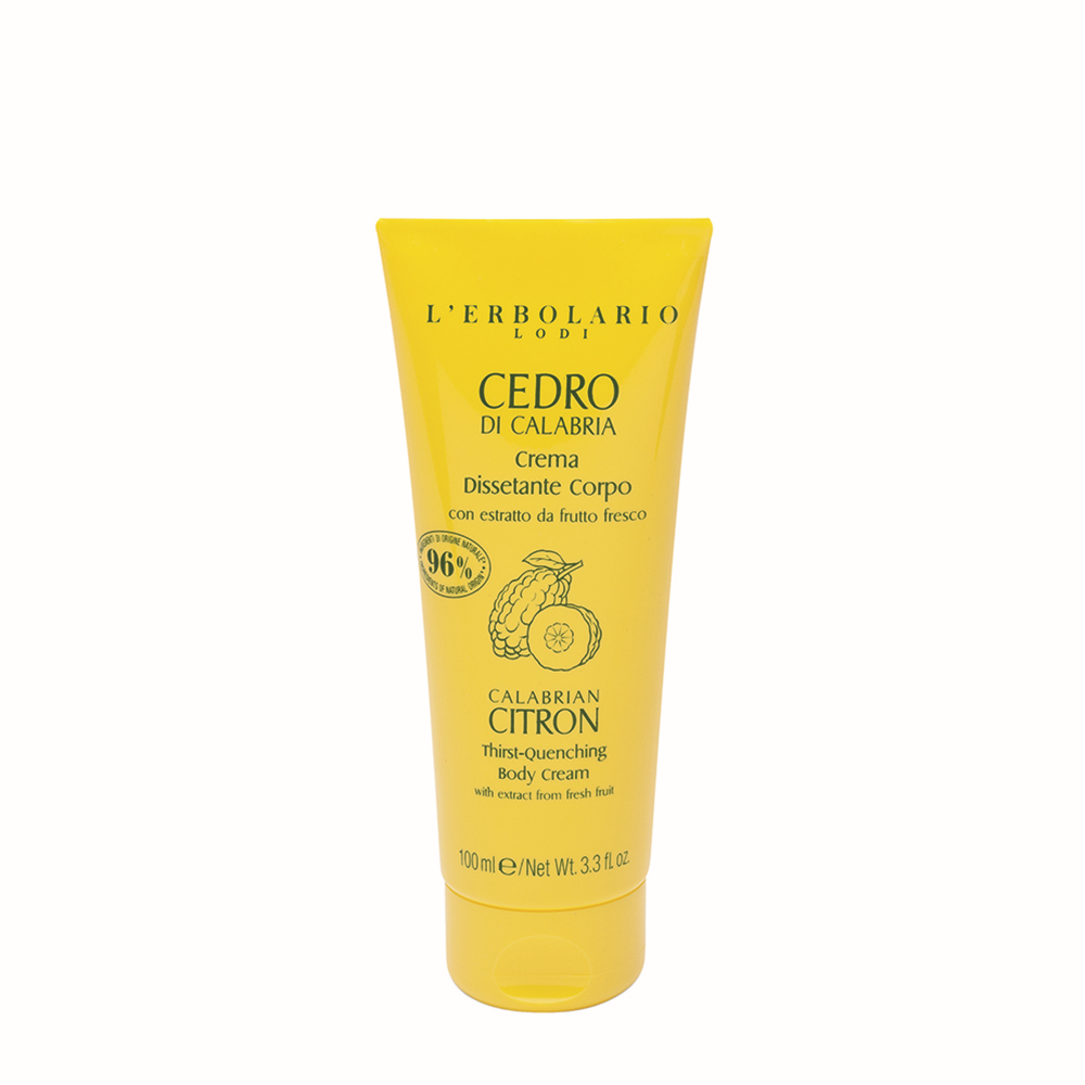 LERBOLARIO Крем для тела с ароматом цитрона / Thirst-Quenching Body Cream Calabrian Citron 100 мл, фото 1