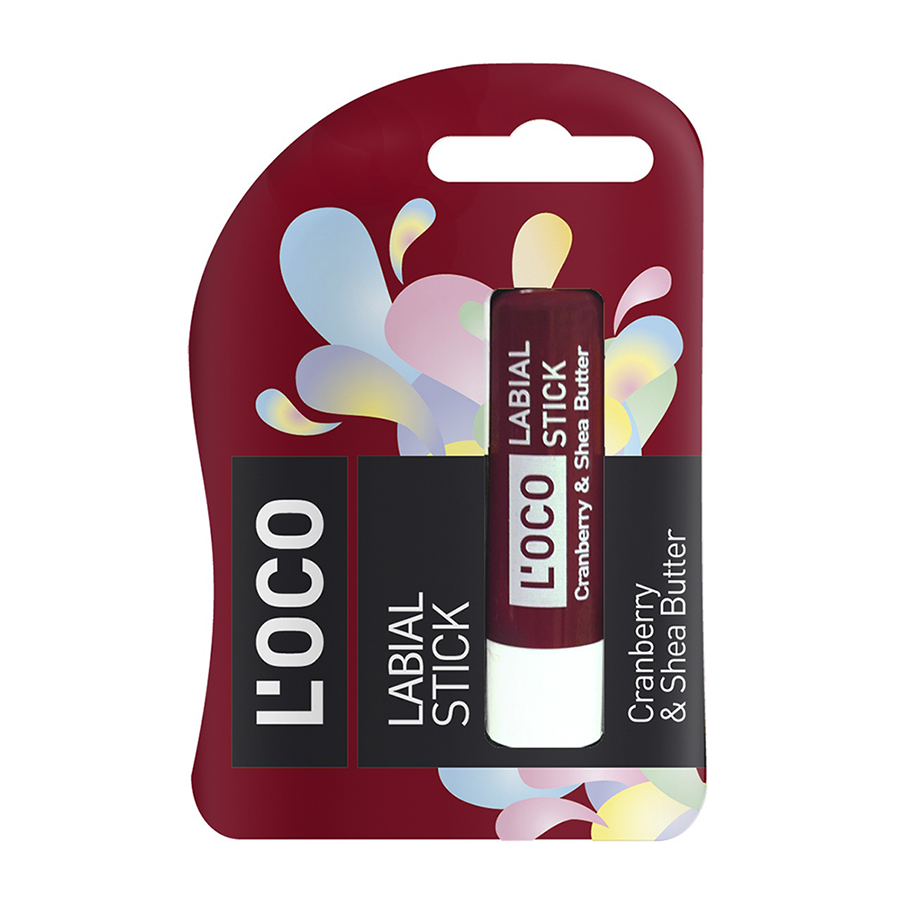 L’OCO Бальзам для губ, клюква&масло ши / L’OCO LABIAL STICK 5,1 гр, фото 3