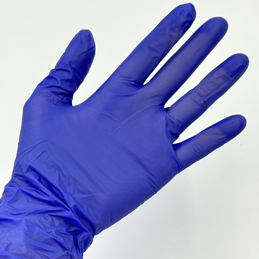 IWOU PROFESSIONAL Перчатки вин-нитр M фиолетовые/ Wally Plastic 100 шт, фото 4