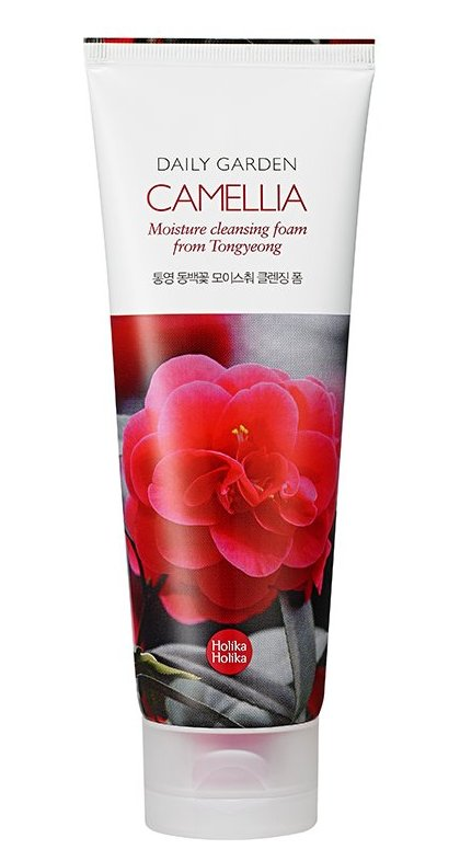 HOLIKA HOLIKA Пенка очищающая с камелией Дейли Гарден / Daily Garden Camelia Moisture Cleansing Foam from Tongyeong 120 мл, фото 1