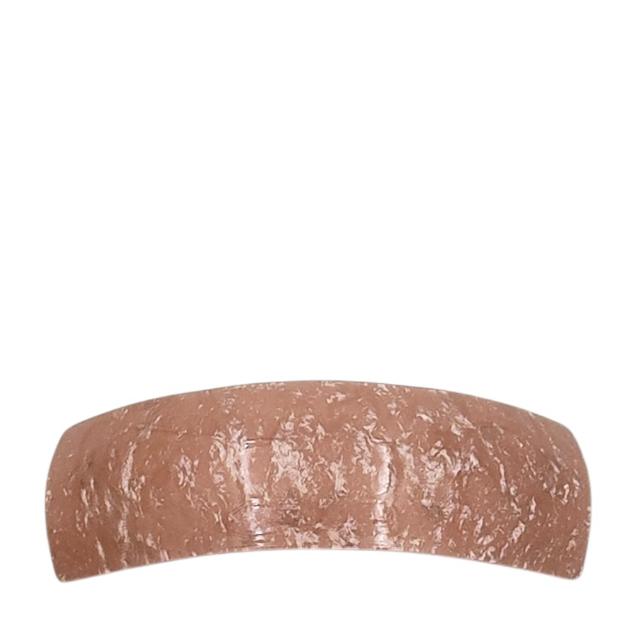 IWOU PROFESSIONAL Заколка - автомат Минерал прямоугольная пудрово-розовая 3*9,5см, фото 2