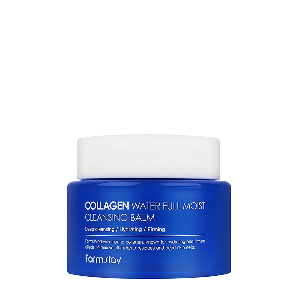 FARMSTAY Бальзам гидрофильный для снятия макияжа увлажняющий / Collagen Water Full Moist Cleansing Balm 95 мл, фото 1