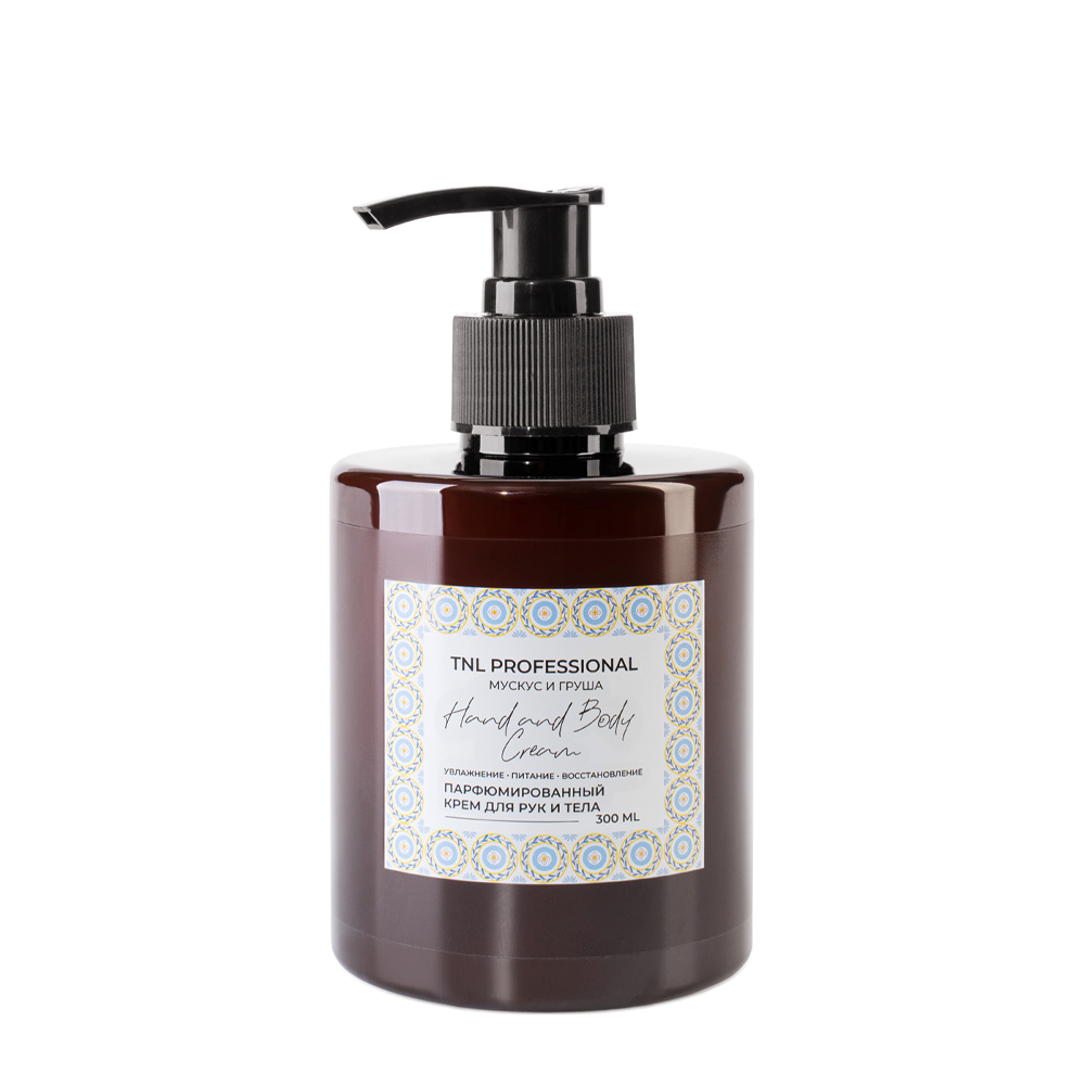 TNL Professional Крем парфюмированный для рук и тела, мускус и груша / TNL Hand & Body Cream 300 мл, фото 1
