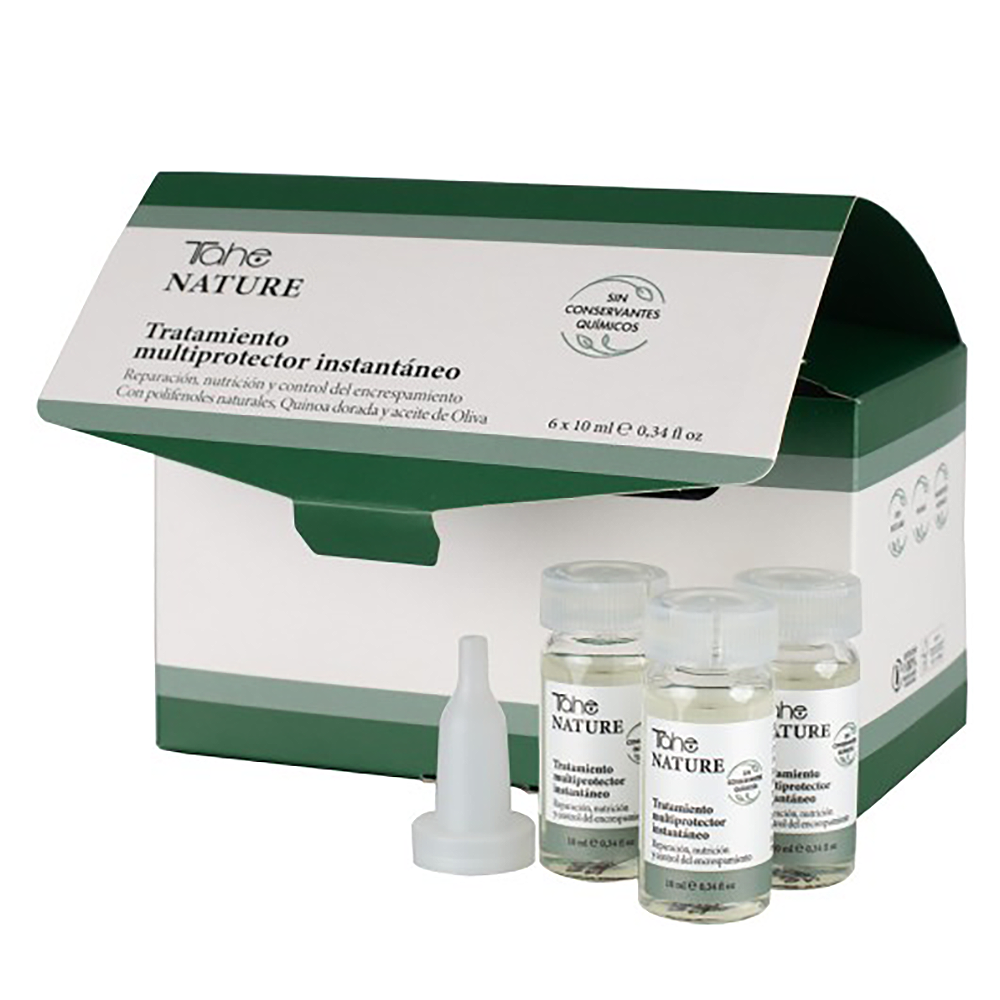 TAHE Сыворотка для мгновенной защиты волос / NATURE-MULTIPROTECTOR INSTANT SYSTEM 6*10 мл, фото 2