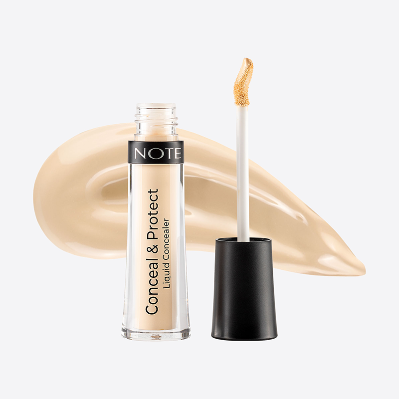 NOTE Консилер жидкий маскирующий защитный 01 / CONCEAL & PROTECT LIQUID CONCEALER 4,5 мл, фото 3