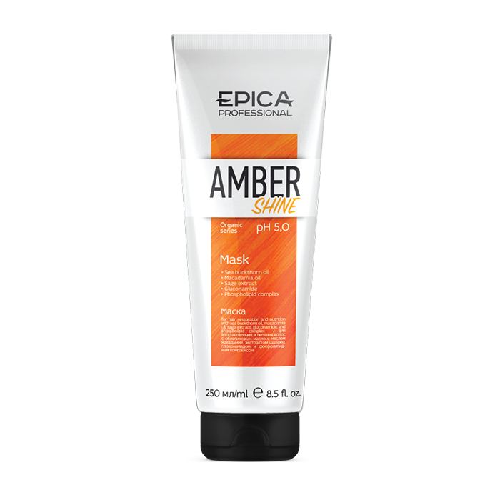 EPICA PROFESSIONAL Маска для восстановления и питания волос / Amber Shine Organic 250 мл, фото 1