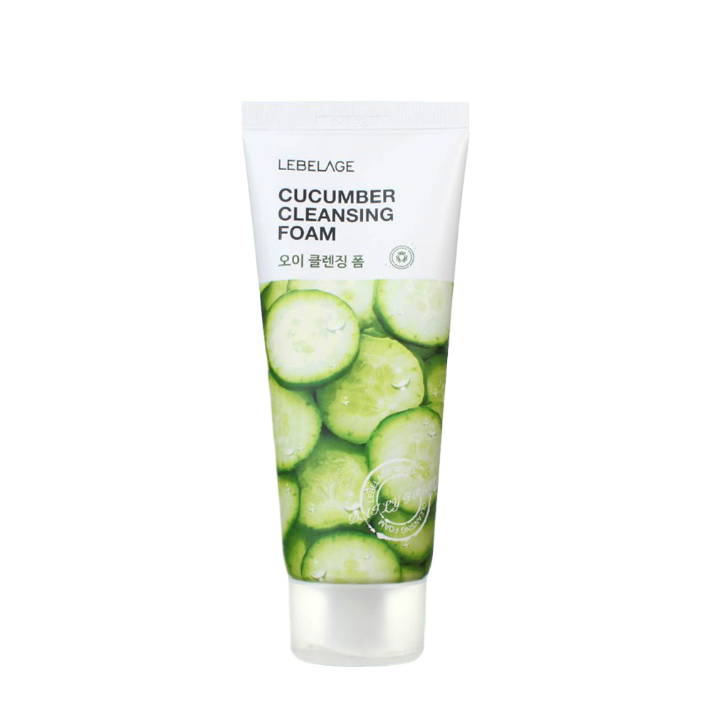 LEBELAGE Пенка для умывания с экстрактом огурца / Lebelage Cucumber Cleansing Foam 100 мл, фото 1