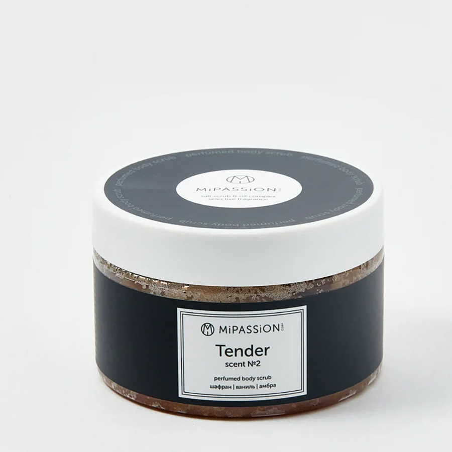 MIPASSIONcorp Скраб парфюмированный, шафран, ваниль, амбра / Tender MiPASSiON 250 мл, фото 2