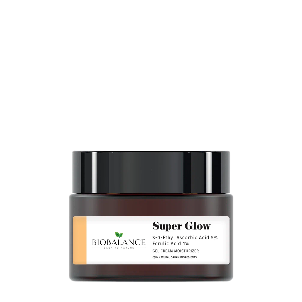 BIOBALANCE Гель-крем для лица с аскорбиновой кислотой 5% + феруловой кислотой 1% / SUPER GLOW GEL CREAM 50 мл, фото 1