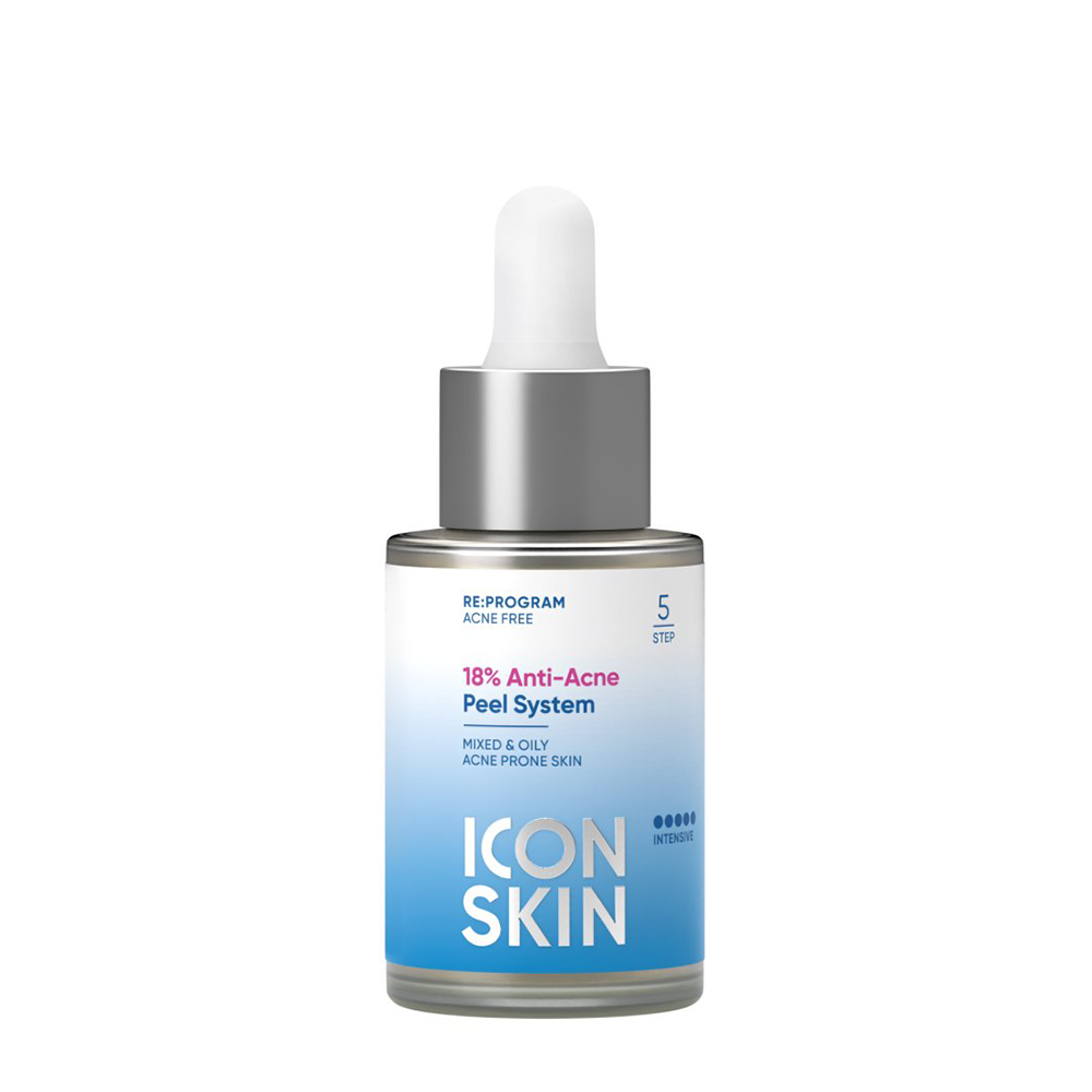 ICON SKIN Пилинг-система Смарт 18% для проблемной кожи / Re: Program 18% Anti-acne Smart Peel System 30 мл, фото 1