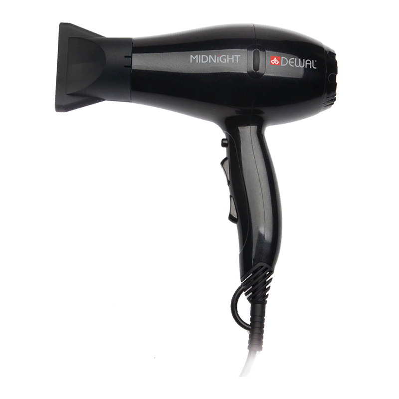 DEWAL PROFESSIONAL Фен Midnight черный, ионизация, 2 насадки, 2000 Вт, фото 9