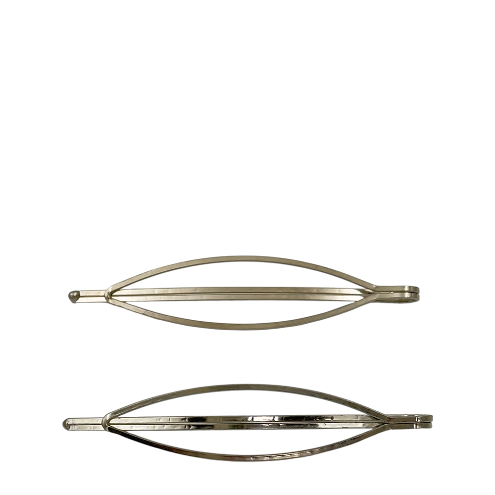 IWOU PROFESSIONAL Невидимки Лист серебро 2 шт, фото 1