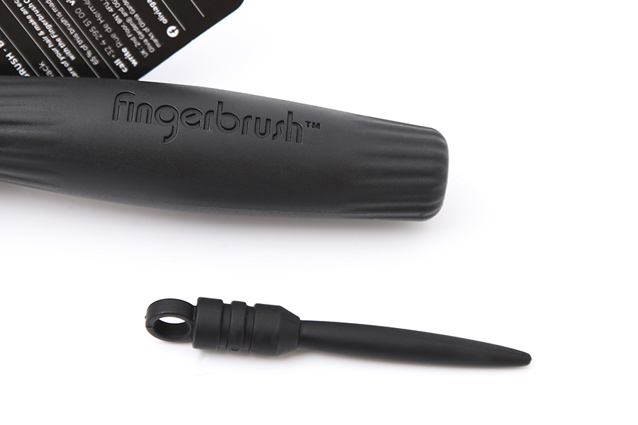 OLIVIA GARDEN Щетка Fingerbrush Care Iconic Boar&Nylon Full Black S, фото 3