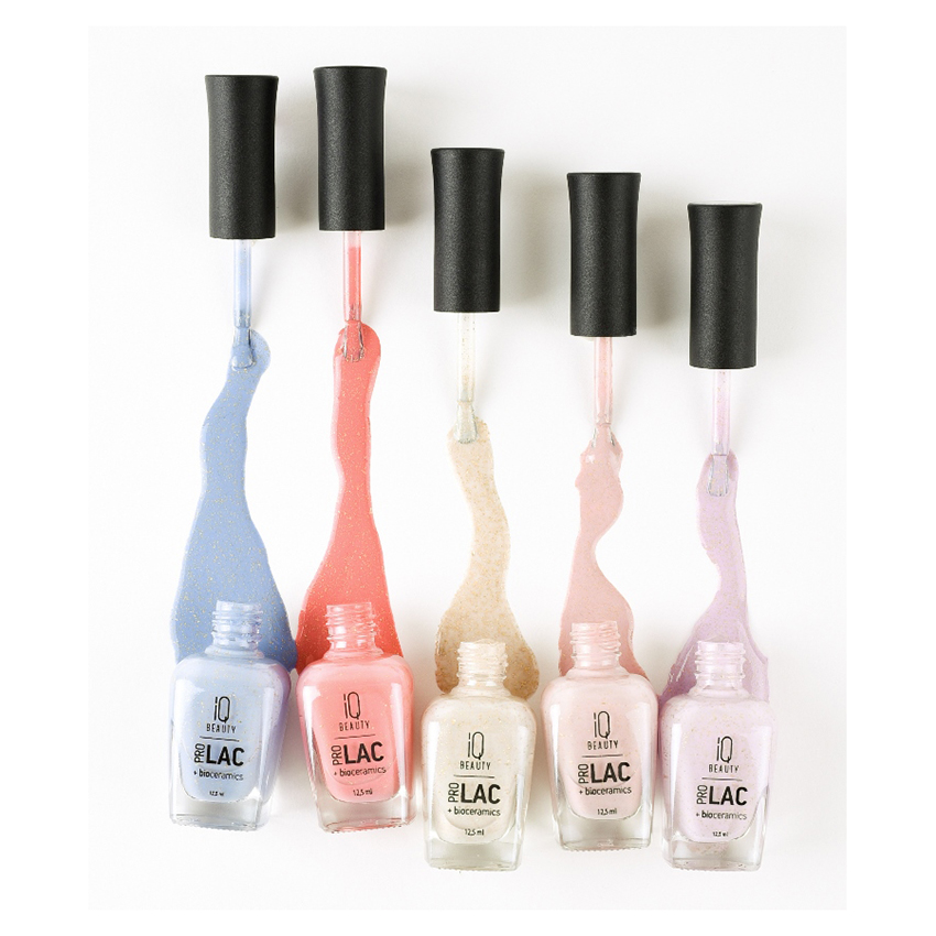 IQ BEAUTY 093лак для ногтей укрепляющий с биокерамикой / Nail Polish PROLAC+bioceramics 12,5 мл, фото 7
