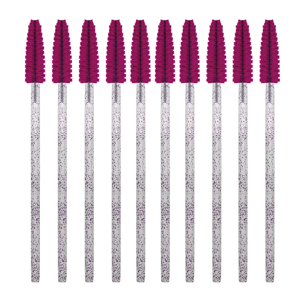 INNOVATOR COSMETICS Щеточки для ресниц и бровей одноразовые розовые с глиттером / INNOVATOR COSMETICS 10 шт, фото 1