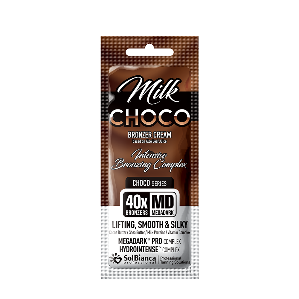 SOLBIANCA Крем-автозагар с маслами какао, семян дерева ши, протеинами молока и витаминным комплексом / Choco Milk 15 мл, фото 1