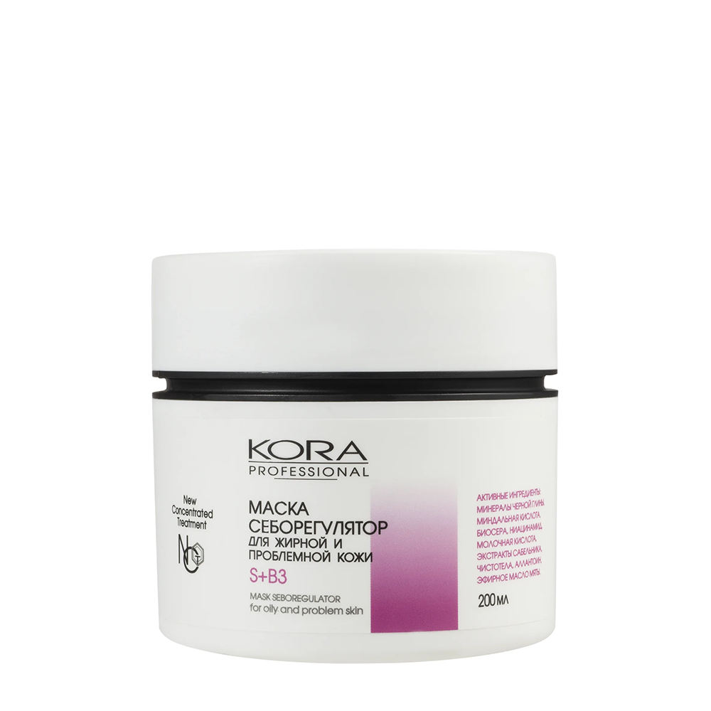 KORA Маска себорегулятор для жирной и проблемной кожи / KORA PROFESSIONAL 200 мл, фото 1