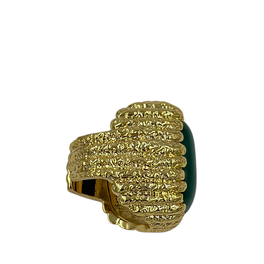 IWOU PROFESSIONAL Кольцо Барон/ малахит в золоте, фото 2
