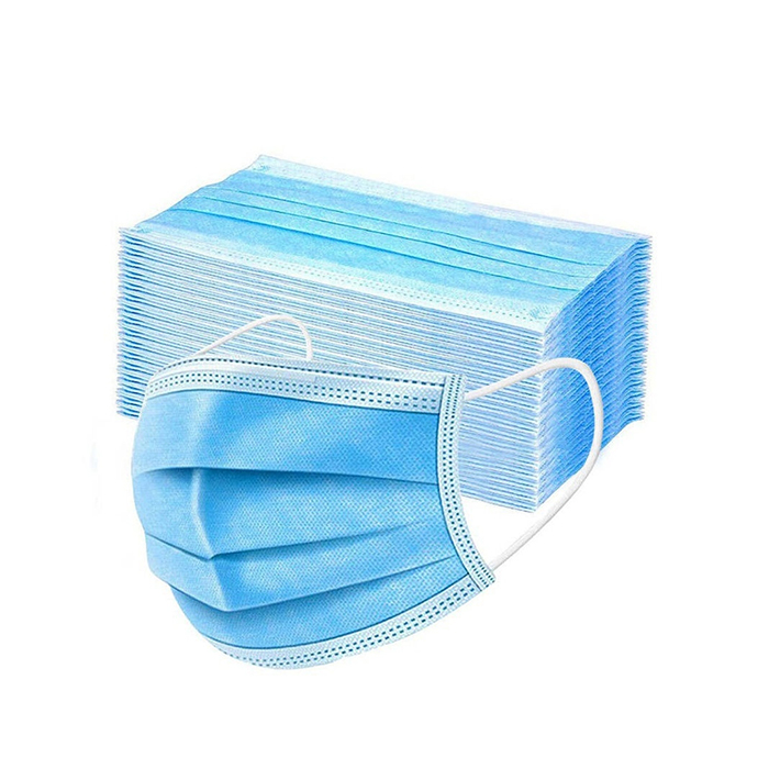 LEVANTA Маска медицинская 3-х слойная одноразовая голубая 10 шт, фото 3