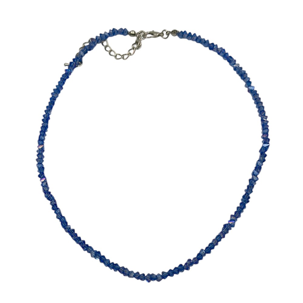 IWOU PROFESSIONAL Чокер Кристалики голубой, фото 1