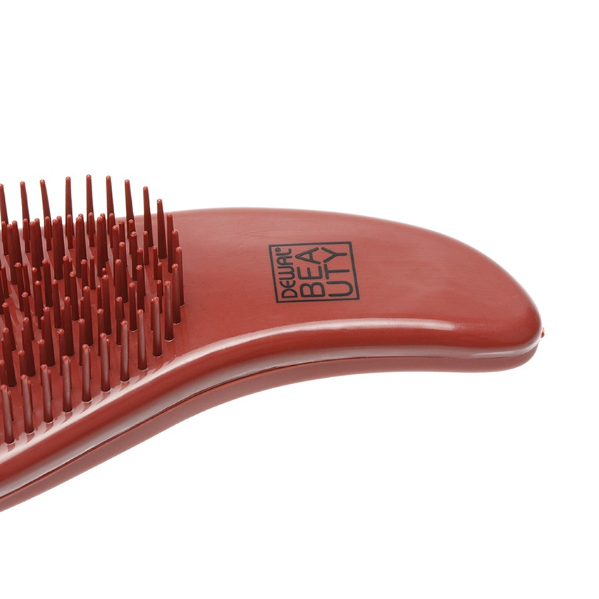 DEWAL BEAUTY Щетка массажная Прованс с пластиковым штифтом, большая ручка, коричневая, фото 3