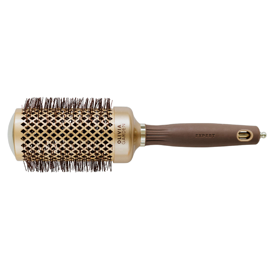 OLIVIA GARDEN Термобрашинг OG Expert Blowout Shine Wavy Bristles Gold&Brown 55 мм, фото 1