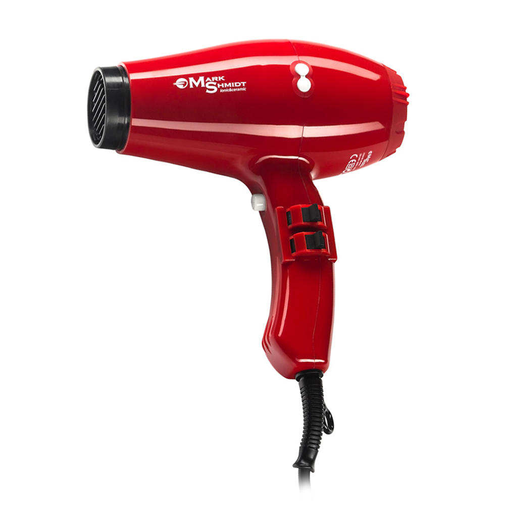 MARK SHMIDT Фен Mark Shmidt Compact красный, ionic, ceramic, 2 насадки + диффузор 2200W, фото 1