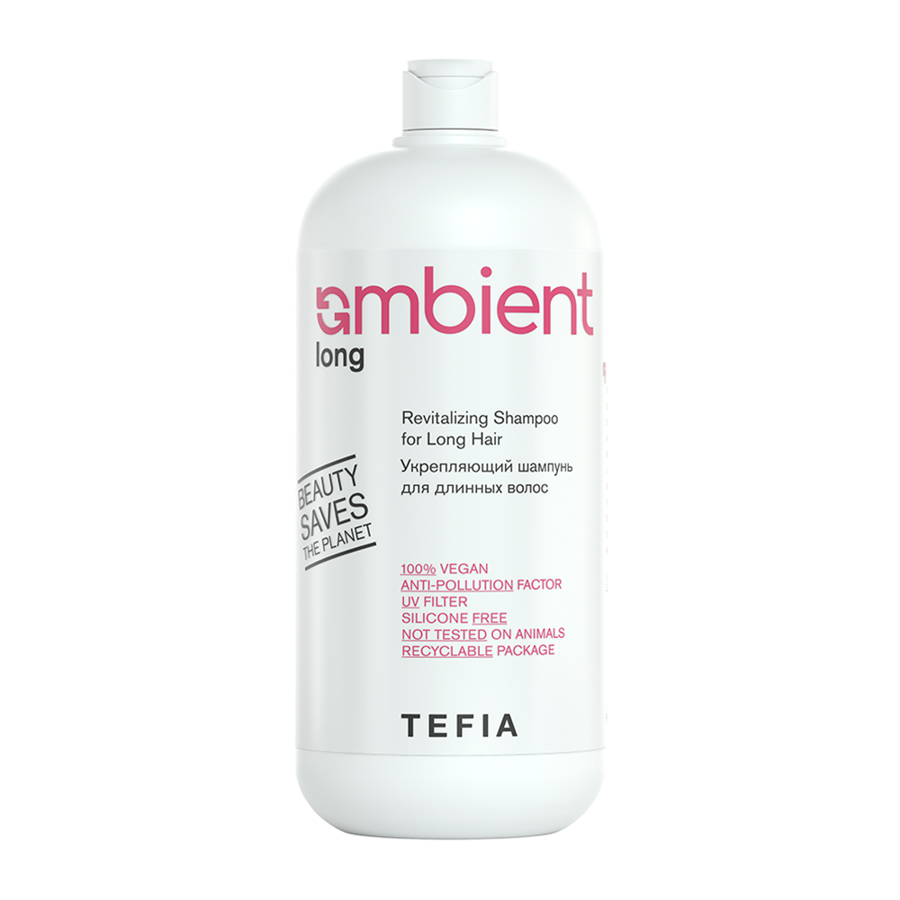 TEFIA Шампунь укрепляющий для длинных волос / AMBIENT Long 950 мл, фото 1
