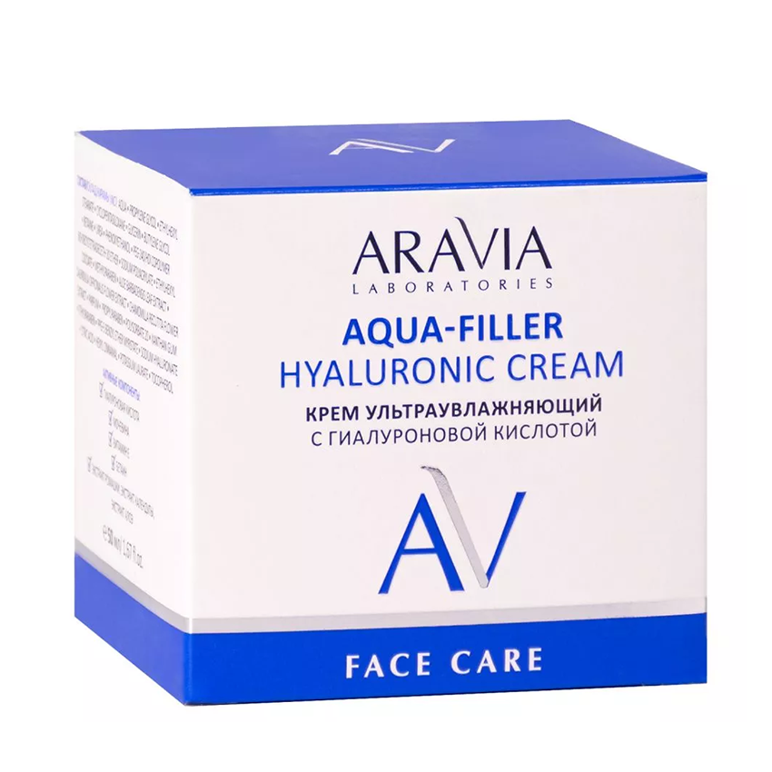 ARAVIA Professional Крем ультраувлажняющий с гиалуроновой кислотой / ARAVIA Laboratories Aqua-Filler Hyaluronic Cream 50 мл, фото 4