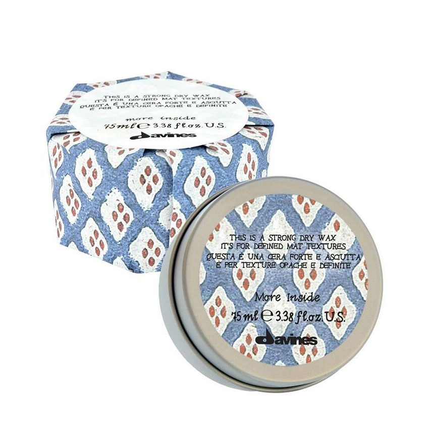 DAVINES SPA Воск сухой для текстурных матовых акцентов / Strong Dry Wax 75 мл, фото 2