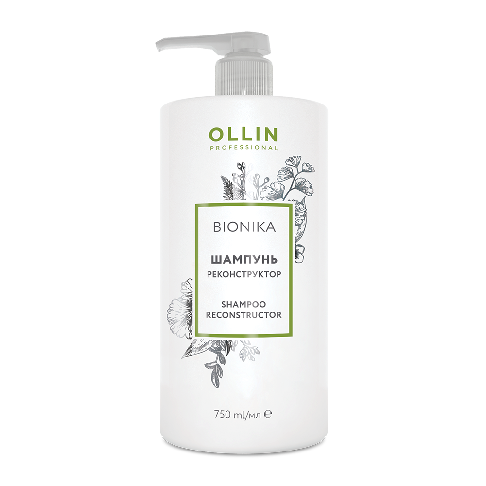 OLLIN PROFESSIONAL Шампунь реконструктор / Shampoo Reconstructor BioNika 750 мл, фото 1