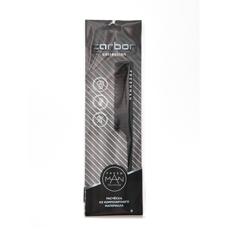 FRESHMAN Расческа разноуровневая для волос с хвостом, 022 / Collection Carbon, фото 3