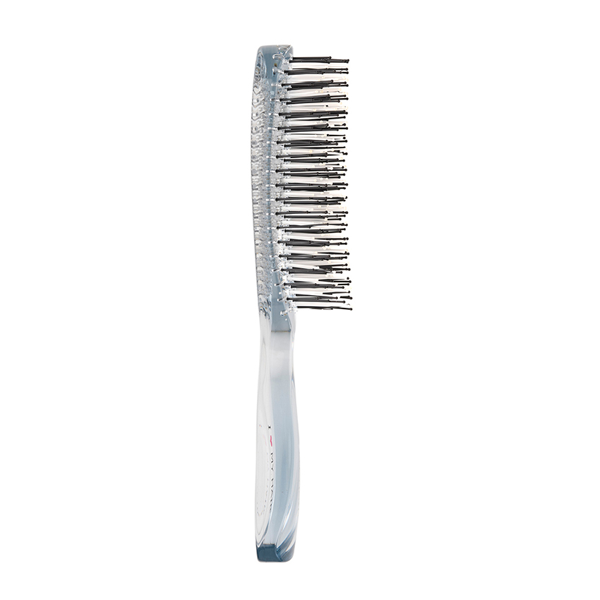 I LOVE MY HAIR Щетка парикмахерская для волос Aqua Brush, синяя прозрачная M, фото 4