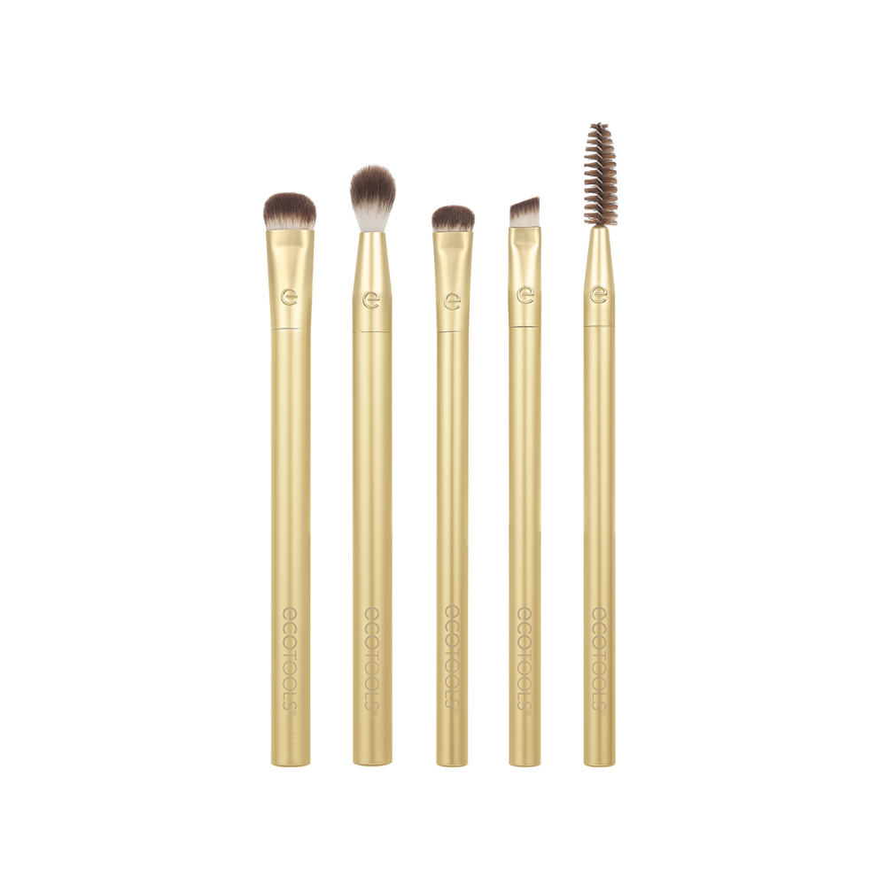ECOTOOLS Набор кистей для макияжа глаз / Precious Metals Brightening Eye Set, фото 3