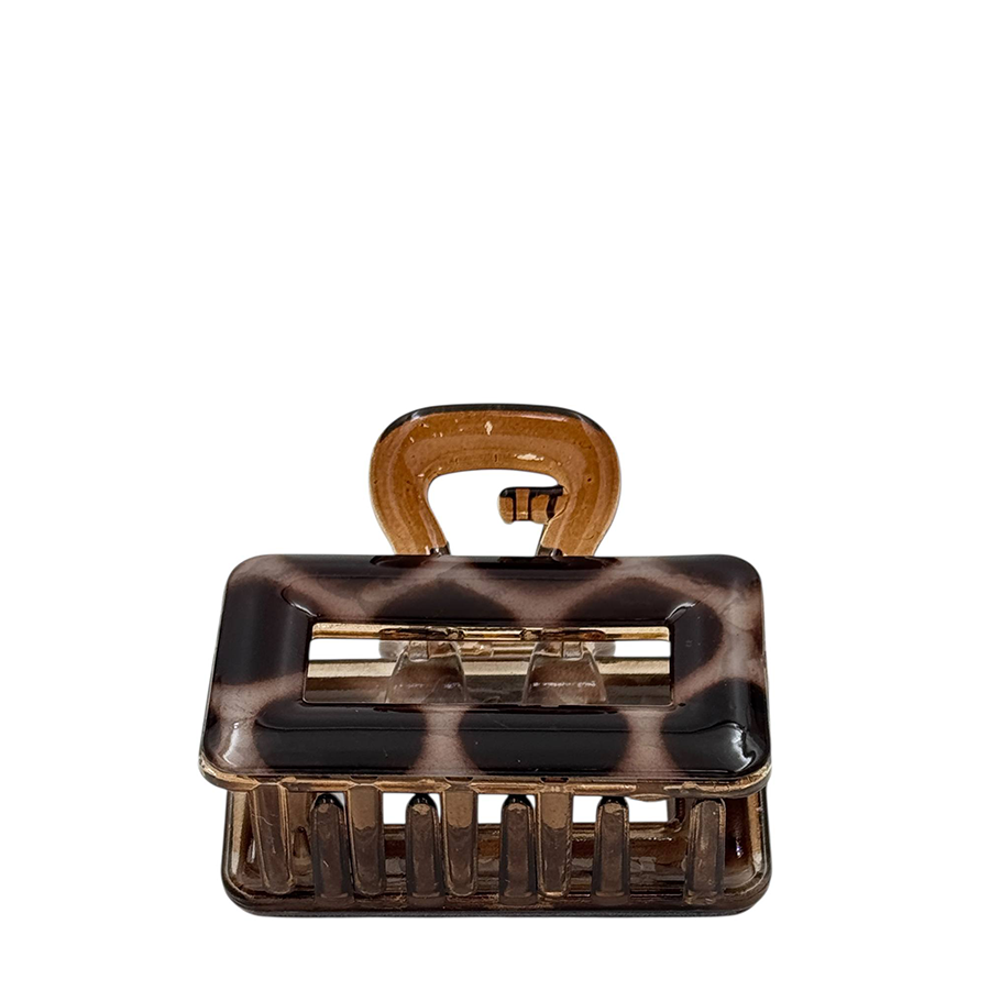 IWOU PROFESSIONAL Краб для волос Жираф коричневый 6,5*5см 1шт, фото 2