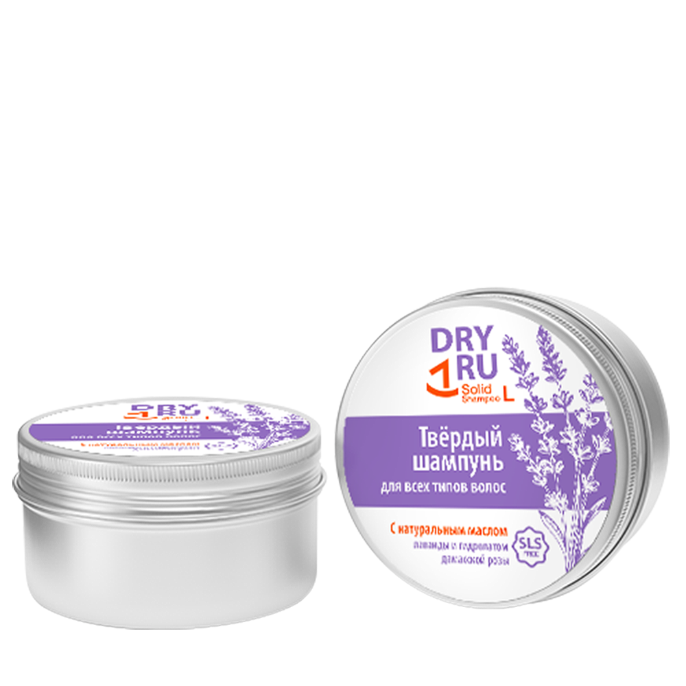 DRY RU Шампунь твердый с маслом лаванды / Dry Ru Solid Shampoo L 55 гр, фото 2