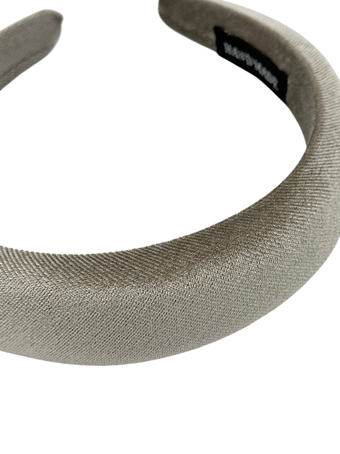 IWOU PROFESSIONAL Ободок для волос Бархат цвет стальной 3см, фото 3