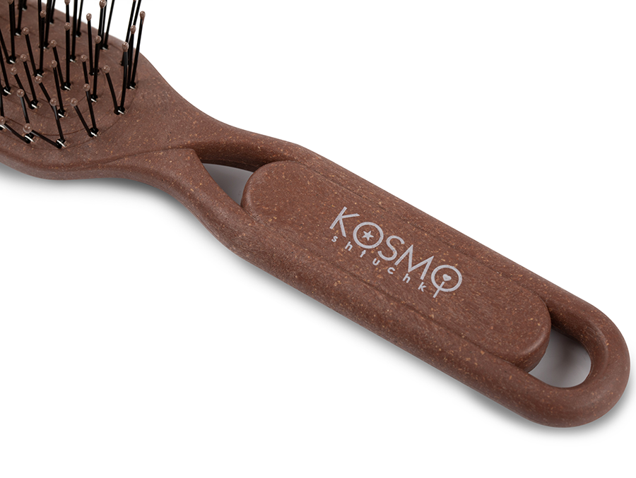 KOSMO SHTUCHKI Расческа прямая, коричневая / KOSMO SHTUCHKI, фото 4
