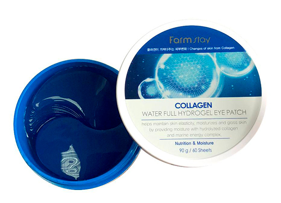 FARMSTAY Патчи гидрогелевые с коллагеном для области вокруг глаз / Collagen moistfull 60 шт, фото 4