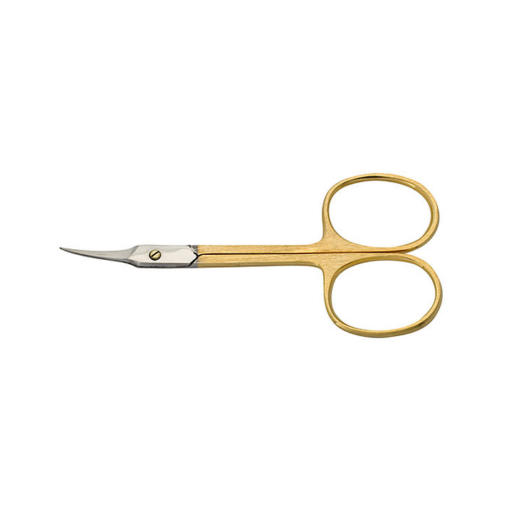 METZGER Ножницы для кожи CS-795-HG (CVD), изогнутые позолоченные, фото 1