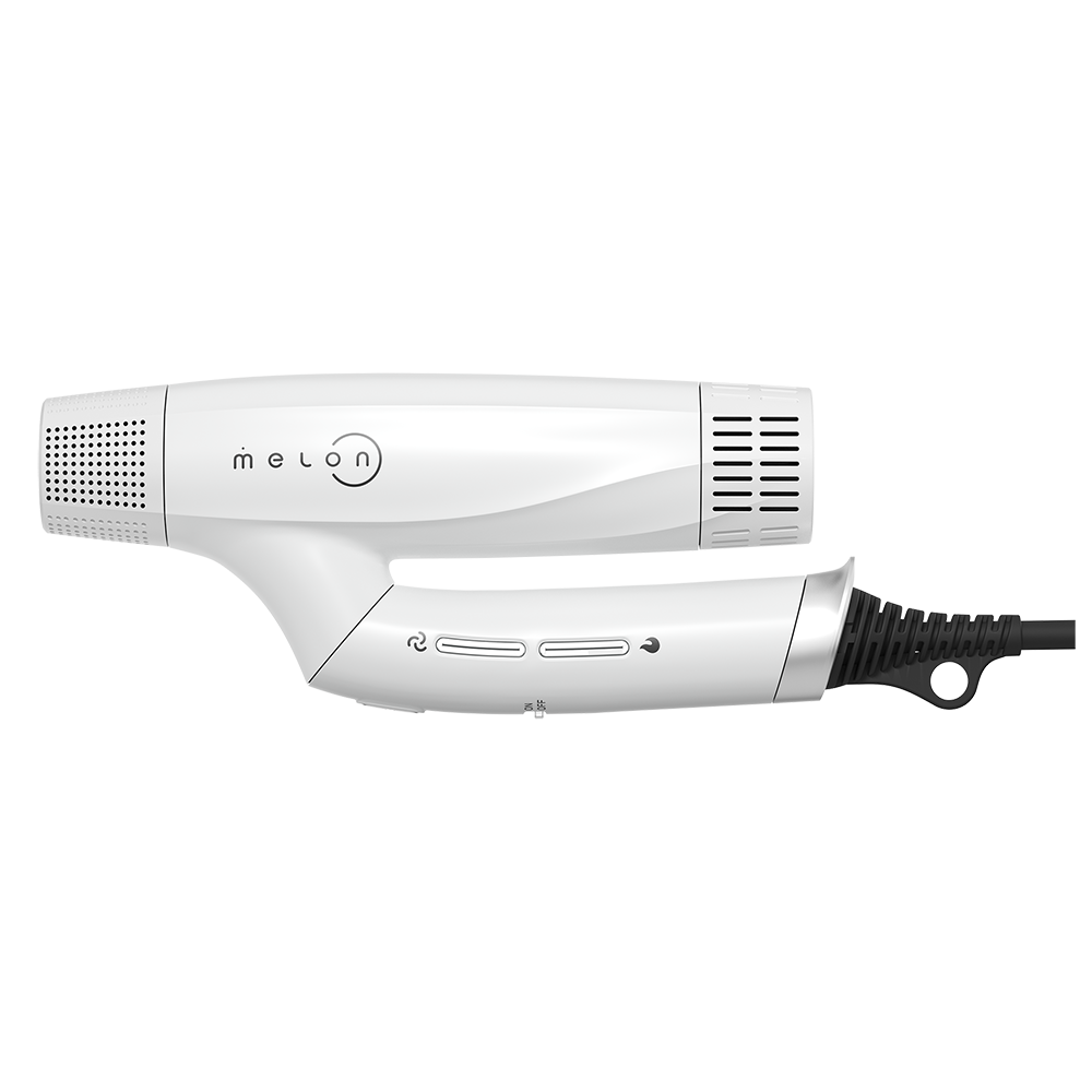 MELON PRO Фен профессиональный для волос складной Hag 7, ионизация, перламутровый матовый, диффузор, 2000W, фото 5