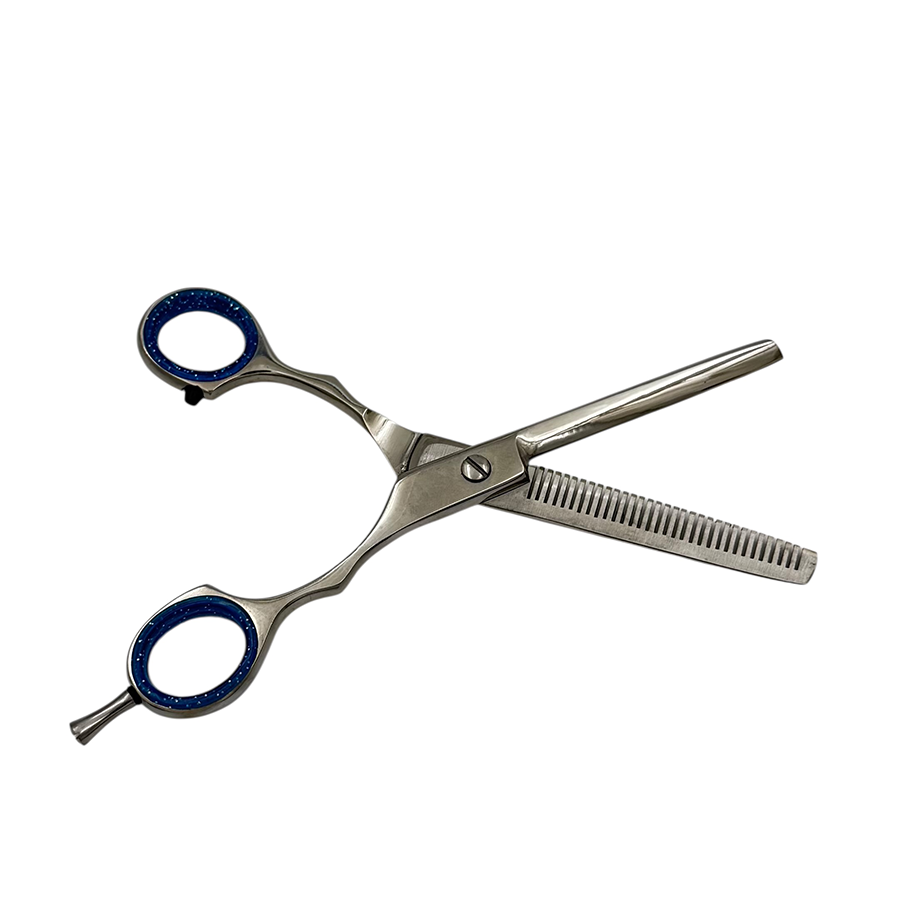 IWOU PROFESSIONAL Ножницы парикмахерские филировочные 6,0 с бирюзовыми ручками, фото 4