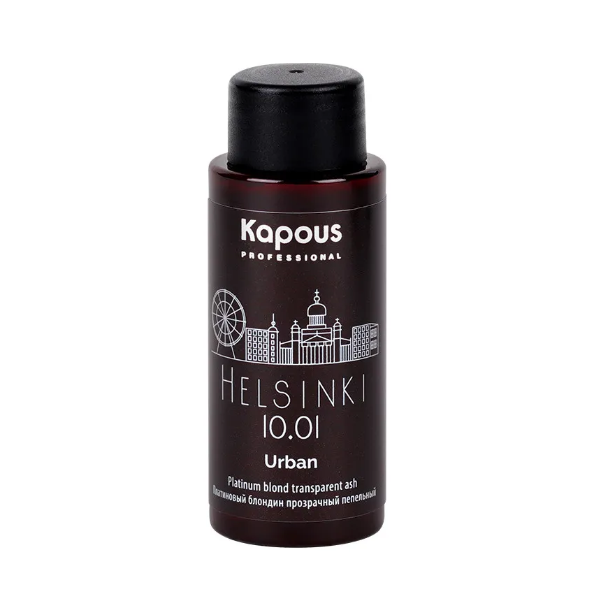 KAPOUS 10.01 краситель жидкий полуперманентный для волос, Хельсинки / LC Urban 60 мл, фото 2