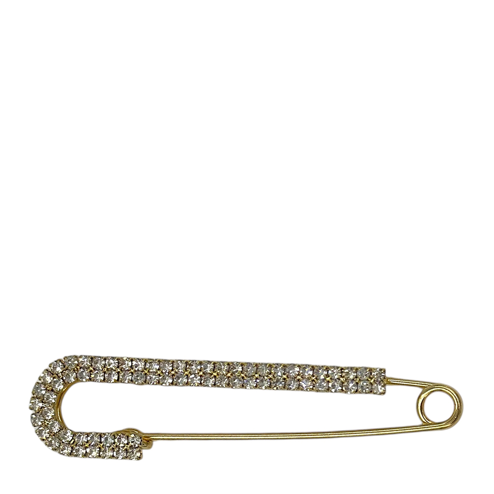 IWOU PROFESSIONAL Брошь Булавка со стразами золото, фото 1