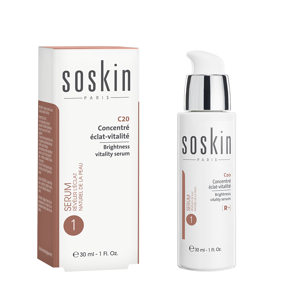 SOSKIN Сыворотка для сияния и энергии кожи / R+ Hydraglow Brightness-vitality serum 30 мл, фото 2