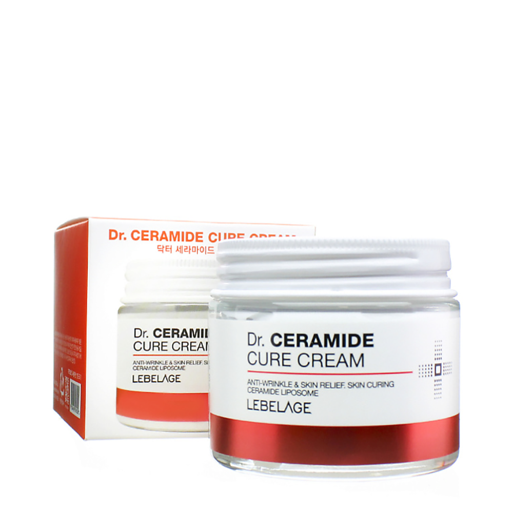 LEBELAGE Крем антивозрастной улучшающий рельеф кожи для лица с керамидами / Lebelage Dr.Ceramide Cure Cream 70 мл, фото 2
